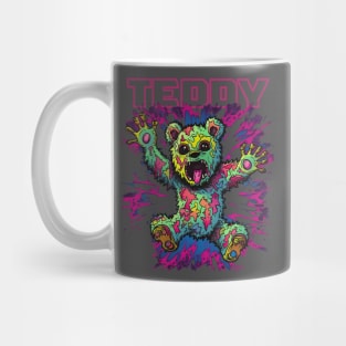 Teddy Bear Cool Techno Dancing Zombie Teddy Bear Mug